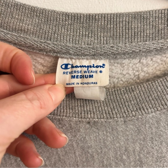 Vintage Champion Reverse weave Gray Georgia Sweatshirt - Picture 2 of 4